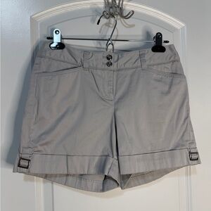 White House Black Market Light Gray Women's Cargo Shorts